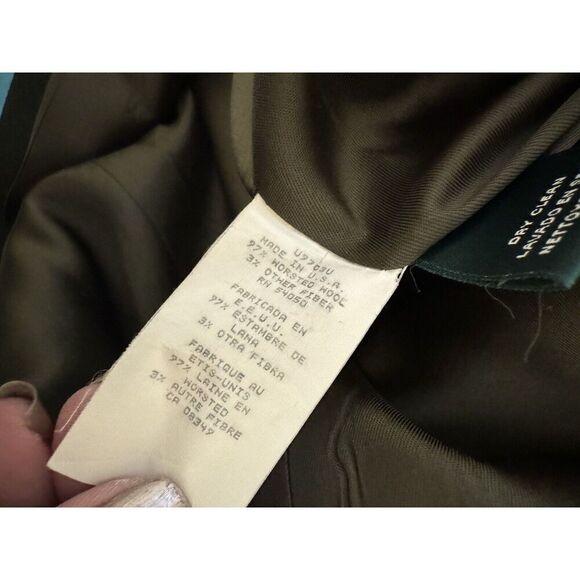 Vintage Lauren Ralph Lauren Blazer Women  Worsted Wool Academia, Quiet Luxury 12 - Picture 5 of 5